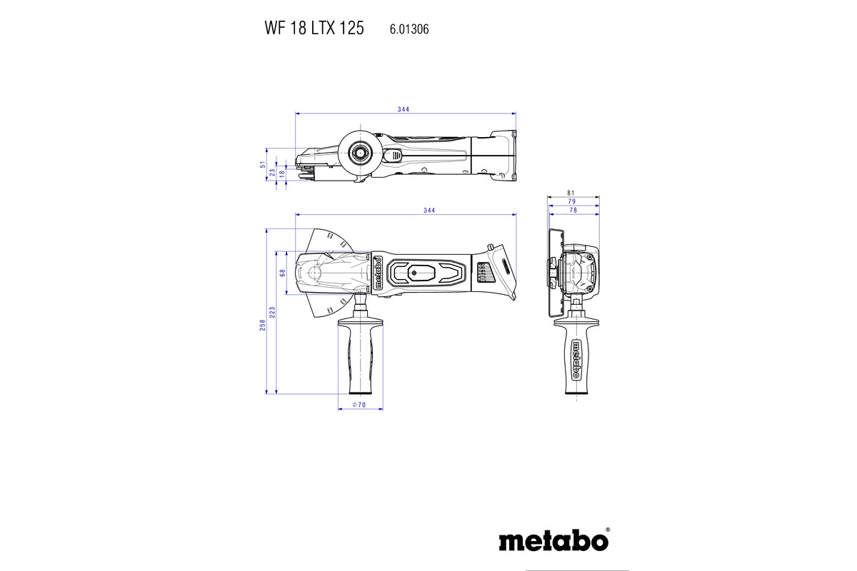 ELEKTROGUR ME BATERI WF-18-LTX-125