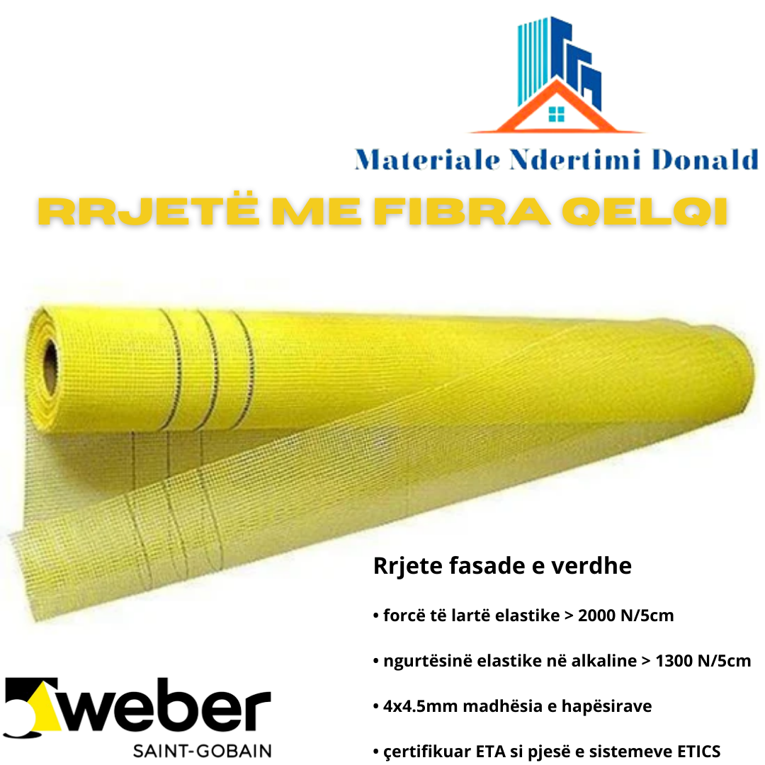 RRJETË ME FIBRA QELQI