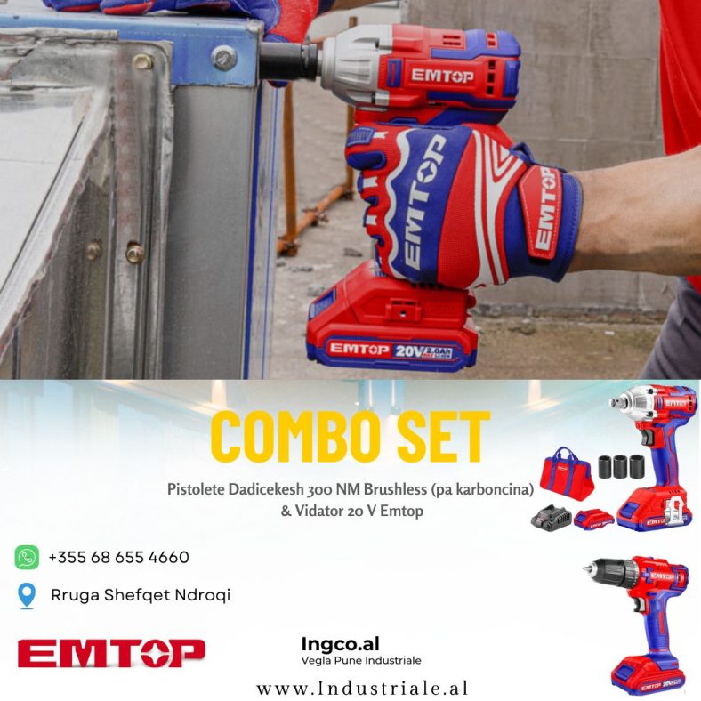 COMBO SET ( Pistolete Dadicekesh + Vidiator 20V )